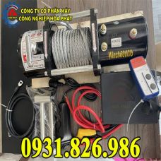 Tời điện ác quy 12V/24V 6000lbs kéo 2700kg