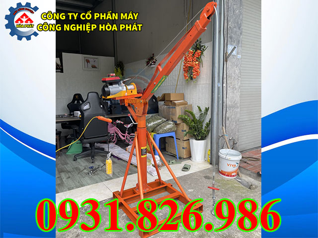 Cẩu xoay 360 độ khung cần rút nhập khẩu.