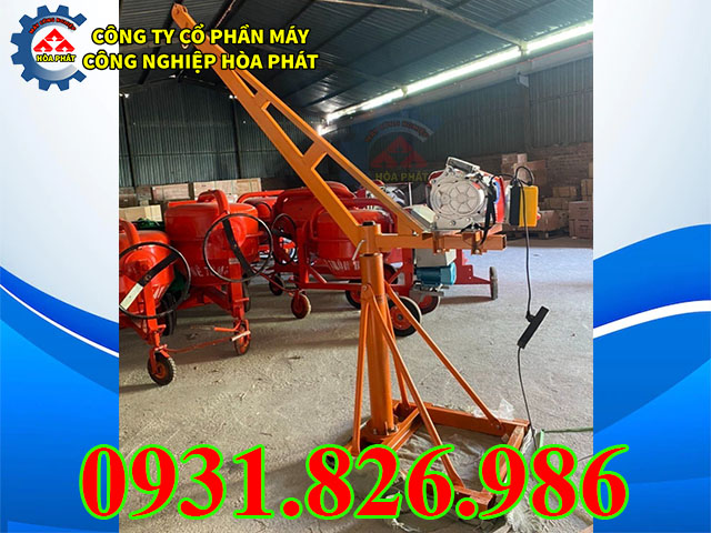 Khung cẩu xoay 360 độ nâng xây dựng chịu tải 500kg.