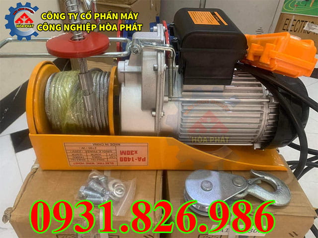 Tời điện mini PA1400 nhập khẩu Trung Quốc giá siêu rẻ.