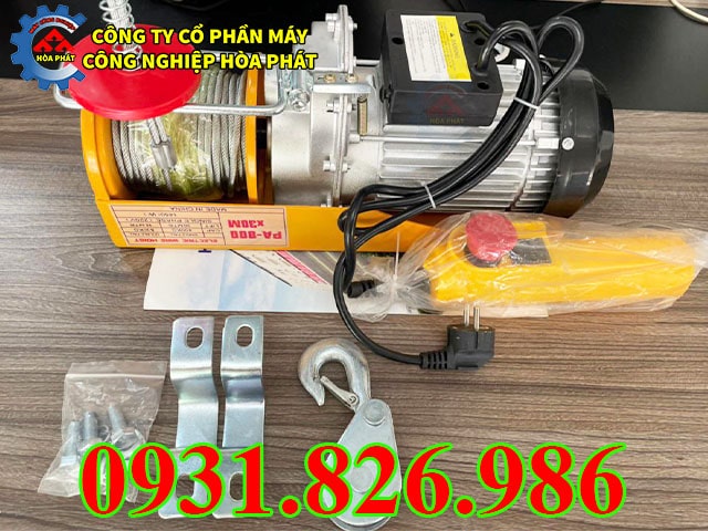 Tời điện mini PA800 nhập khẩu Trung Quốc giá rẻ.