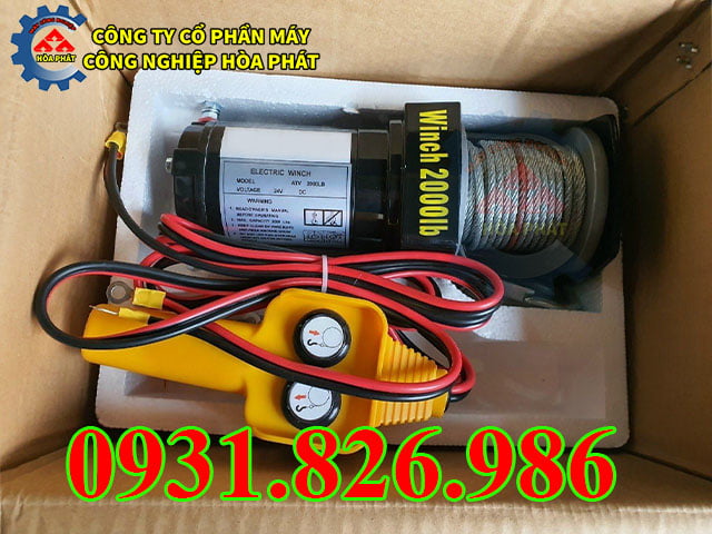 Tời điện ATV Winch 12V 2000lbs giá tốt nhất!