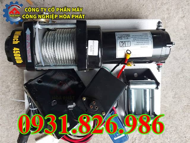 Tời điện ắc quy ATV Winch model 4500LBS giá tốt nhất.