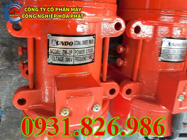 Đầm rung bê tông 0.75kw .