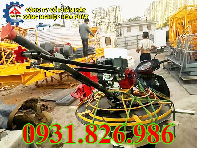 Máy xoa nền bê tông DMR lắp động cơ Honda GX160.